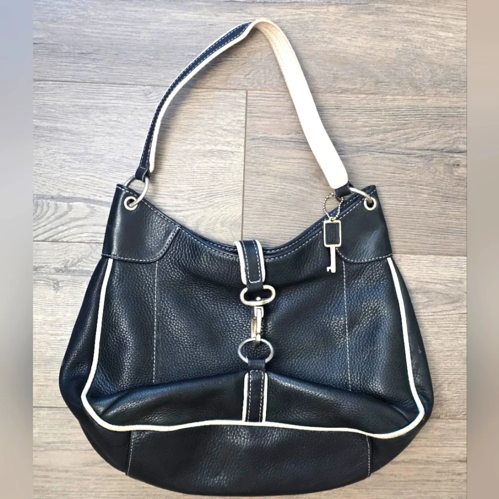 Fossil Y2K Leather Satchel Handbag Chunky Silver Hardware Boho Hippie